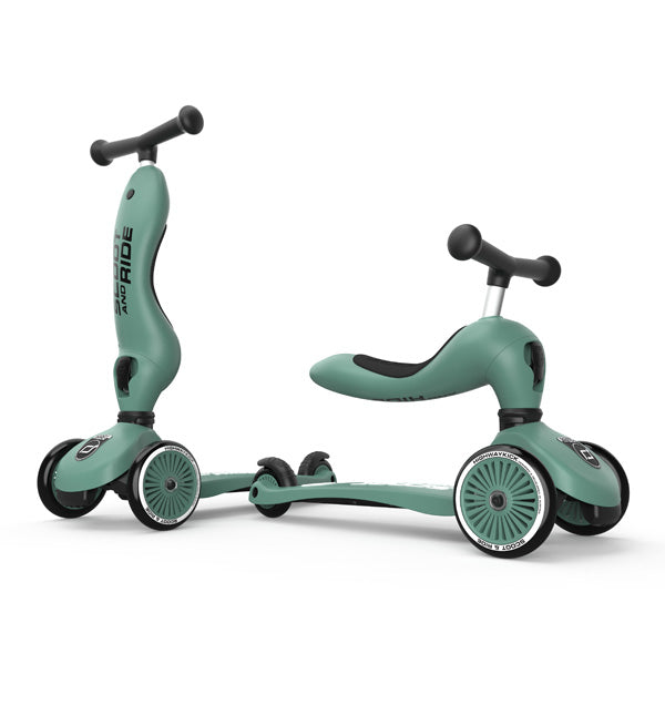 Trotinete Scoot & Ride Highwaykick 1 forest, vista 2