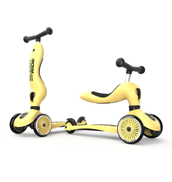 Trotinete Scoot & Ride Highwaykick 1 lemon, vista 2