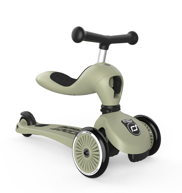 Trotinete Scoot & Ride Highwaykick 1 olive, vista 4