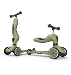 Trotinete Scoot & Ride Highwaykick 1 olive, vista 2