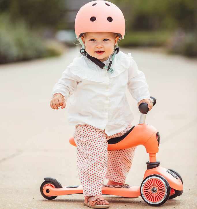 Trotinete evolutiva 2 em 1 Scoot & Ride Highwaykick 1 peach