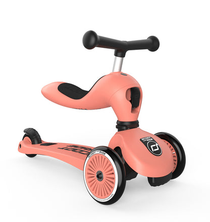 Trotinete Evolutiva 2 em 1 - Scoot & Ride – Highwaykick 1 – Peach