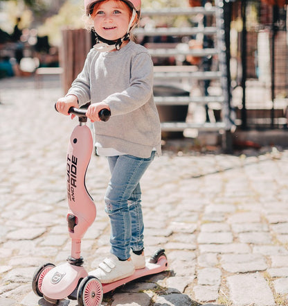 Trotinete Evolutiva 2 em 1 - Scoot & Ride – Highwaykick 1 – Rose