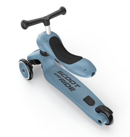 Trotinete Evolutiva 2 em 1 - Scoot & Ride – Highwaykick 1 – Steel