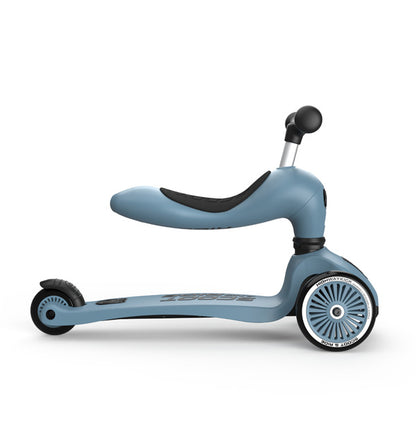 Trotinete Evolutiva 2 em 1 - Scoot & Ride – Highwaykick 1 – Steel