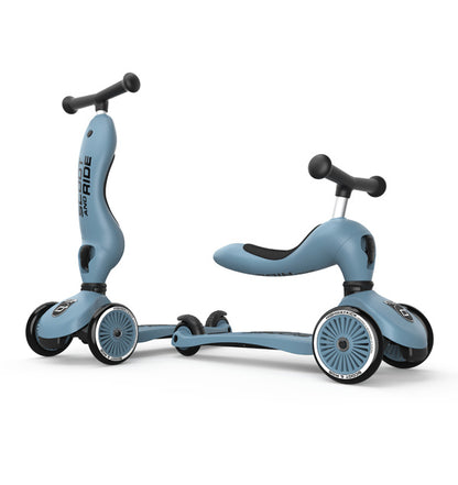 Trotinete Evolutiva 2 em 1 - Scoot & Ride – Highwaykick 1 – Steel