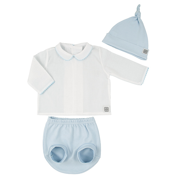 Conjunto de 3 peças com vestido em algodão, vista 3