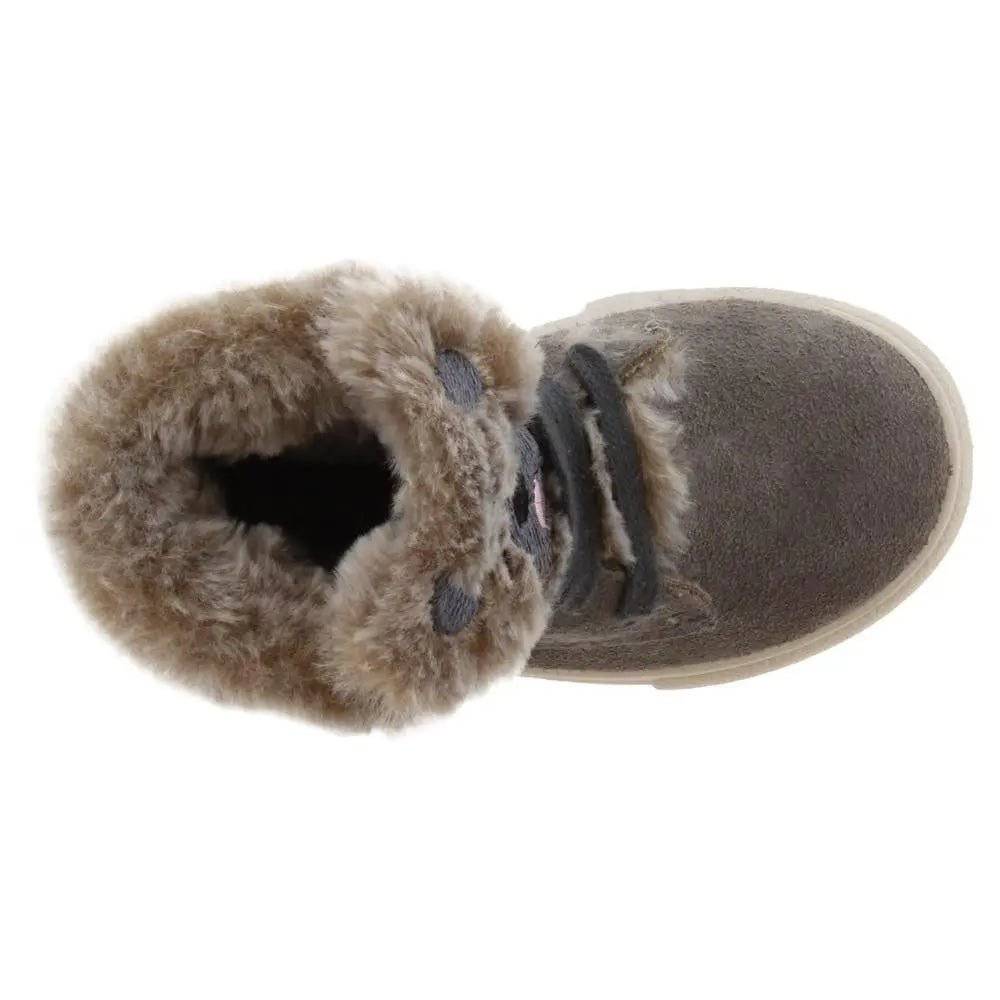 Botas Victoria em camurça com animal bordado, vista 5