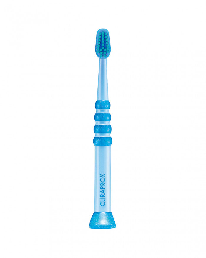 Escova de dentes Curaprox para bebé azul e verde