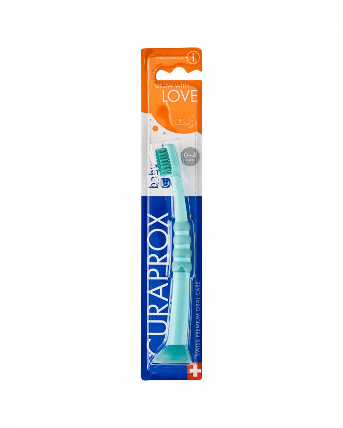 Escova de dentes Curaprox para bebé verde, vista 3