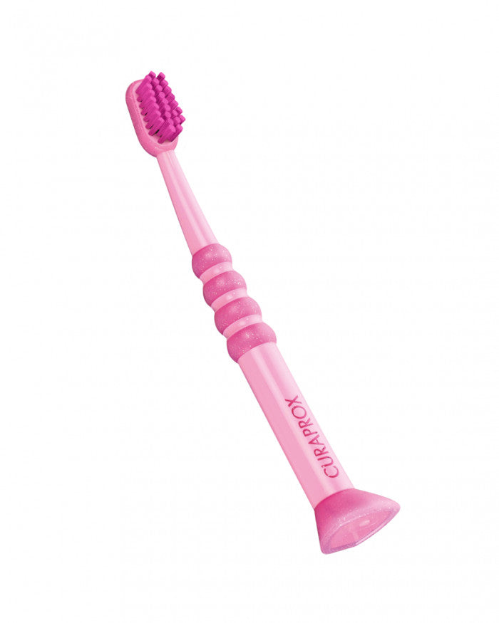 Escova de dentes Curaprox para bebé rosa, vista 2