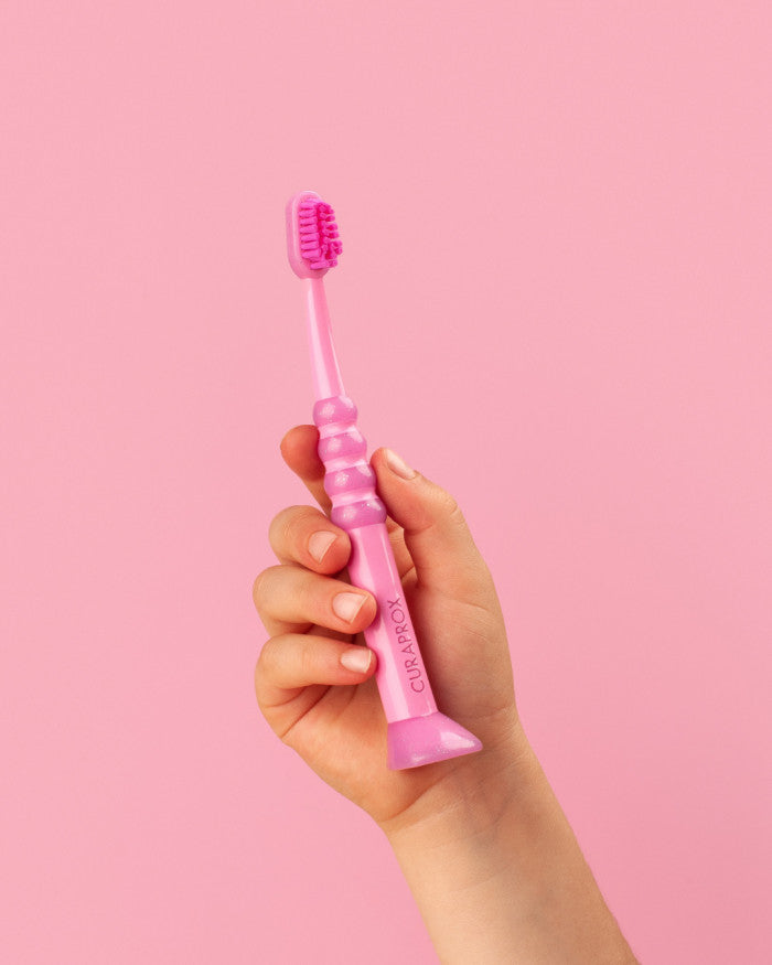Escova de dentes Curaprox para bebé | Rosa-Rosa