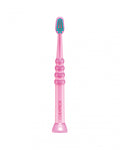 Escova de dentes Curaprox para bebé rosa e verde
