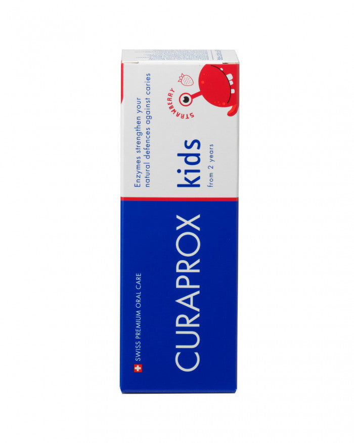 Pasta de dentes Curaprox Kids sabor morango, vista 2